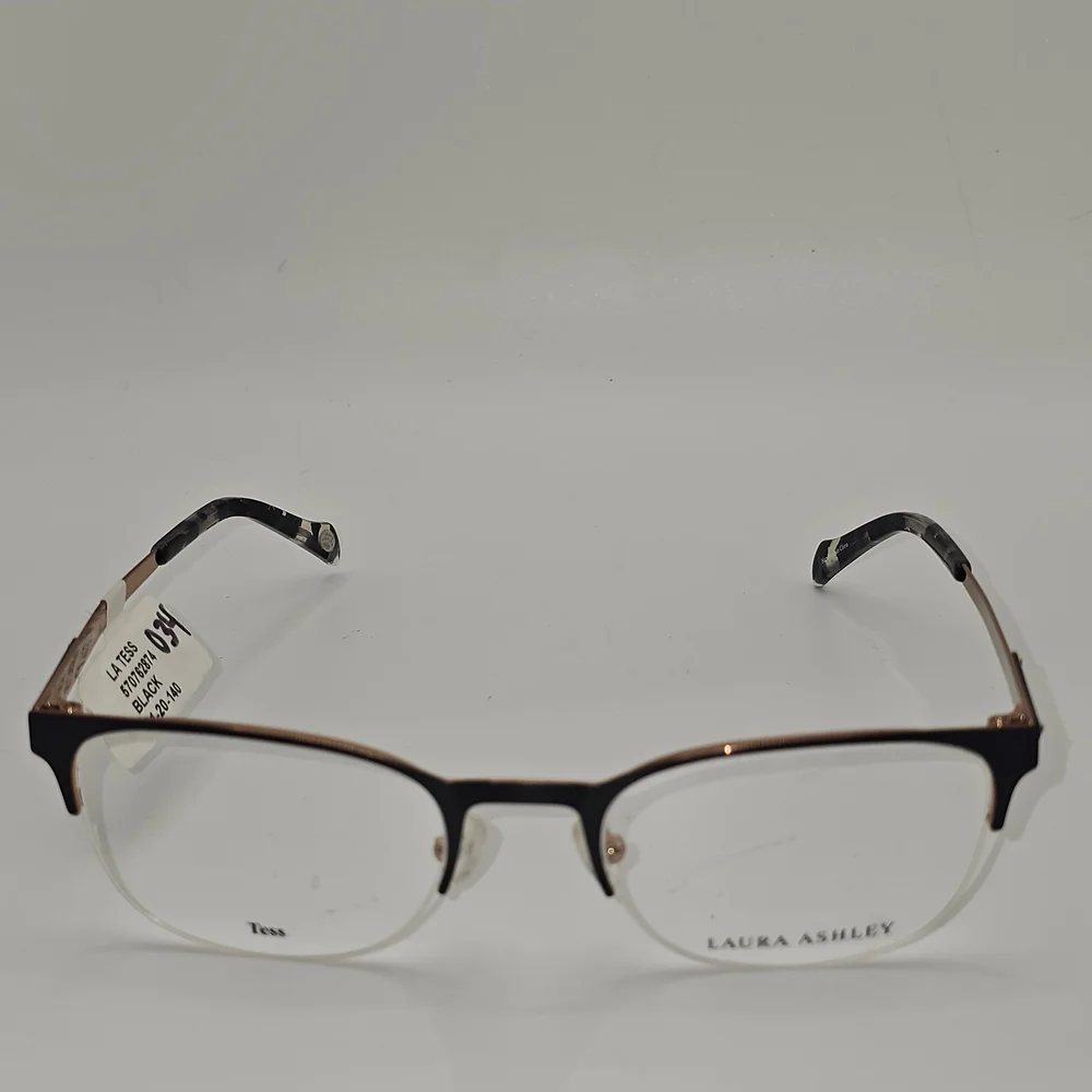 LAURA ASHLEY EYEWEAR TESS BLACK 51-20-140 RX EYEGLASSES FRAME‎